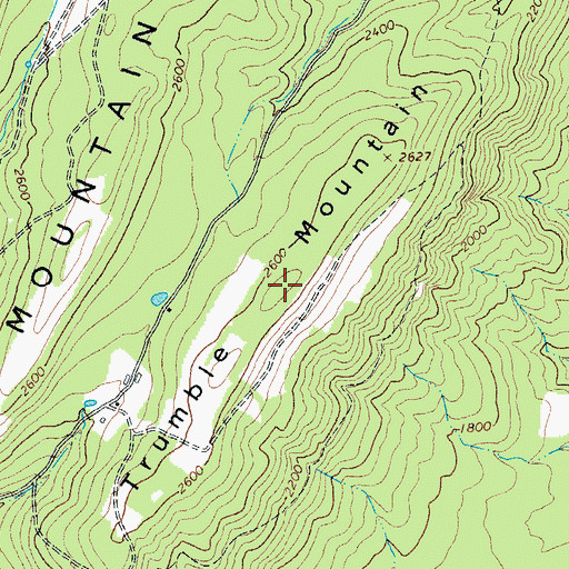 Topographic Map of Trumble Mountain, WV