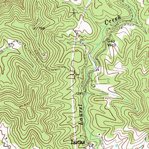 Topographic Map of Beech Run School (historical), WV