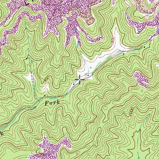 Topographic Map of Coleman School (historical), WV