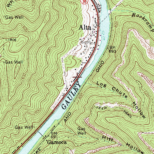 Topographic Map of Dickerson School (historical), WV