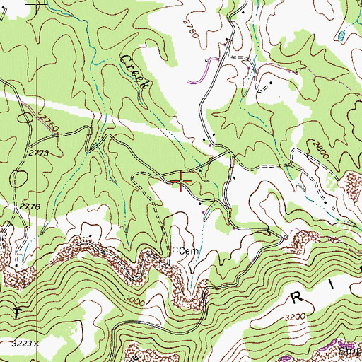 Topographic Map of Ebenezer School (historical), WV
