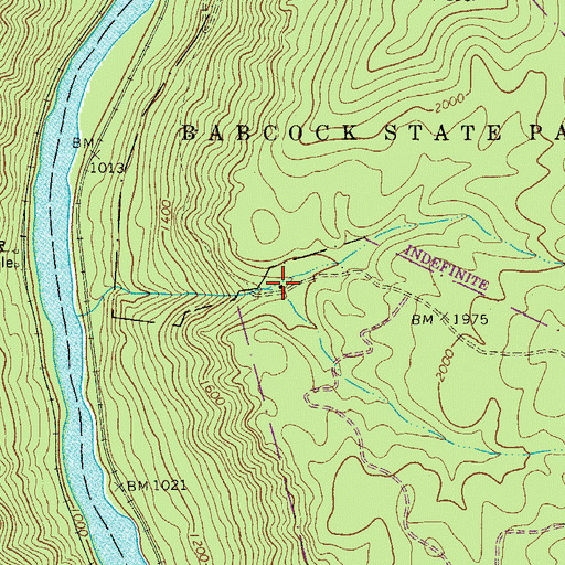 Topographic Map of Excelsior School (historical), WV