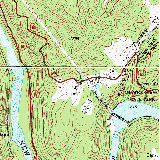 Topographic Map of Fairview School (historical), WV