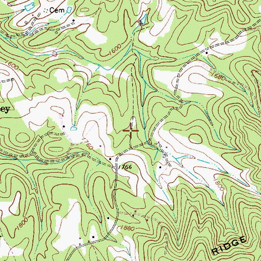 Topographic Map of Gwinn School (historical), WV