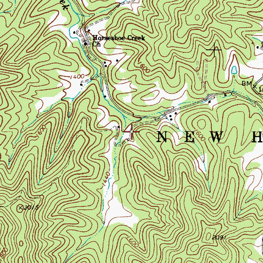 Topographic Map of Mulvane (historical), WV