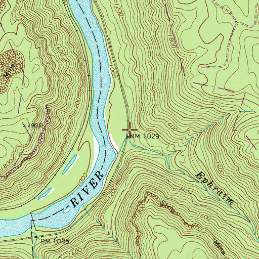 Topographic Map of Pennbrook (historical), WV