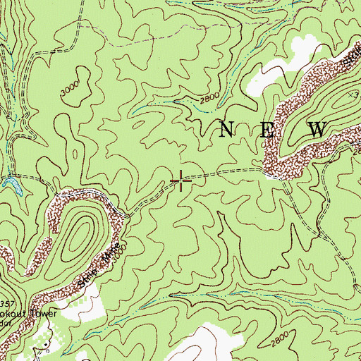 Topographic Map of Plum Grove School (historical), WV