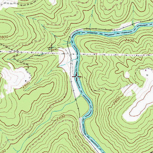 Topographic Map of Rader Ford, WV