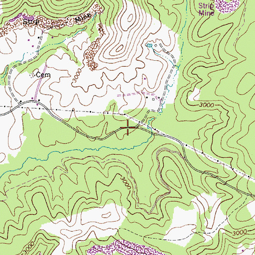 Topographic Map of Rock of Ages School (historical), WV