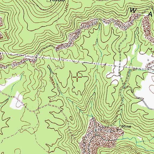 Topographic Map of Walnut Knob School (historical), WV