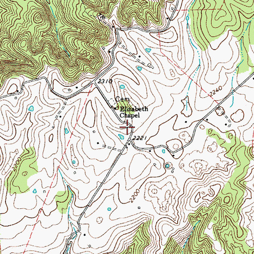 Topographic Map of Altavista School (historical), WV