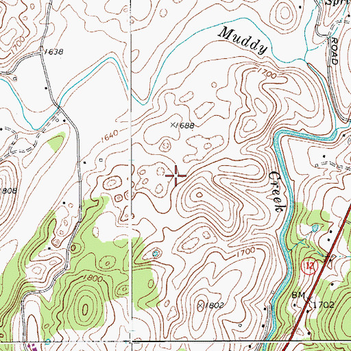 Topographic Map of Baker School (historical), WV