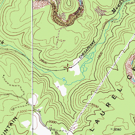 Topographic Map of Bryant (historical), WV