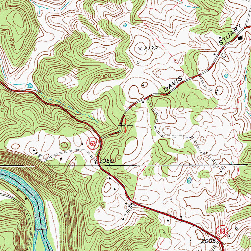 Topographic Map of Curry School (historical), WV