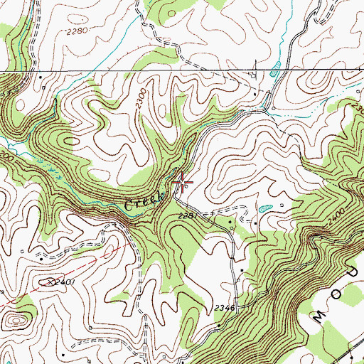 Topographic Map of Dansie School (historical), WV