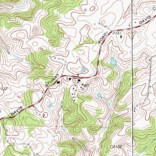 Topographic Map of Davis Stuart School (historical), WV