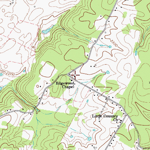 Topographic Map of Edgewood School (historical), WV