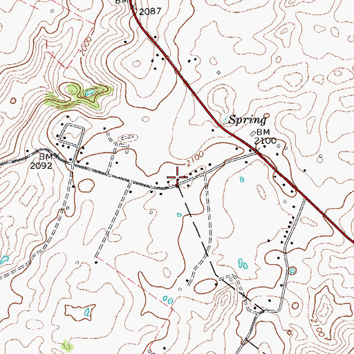 Topographic Map of George School (historical), WV
