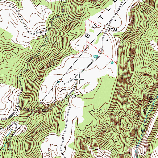Topographic Map of Germany School (historical), WV