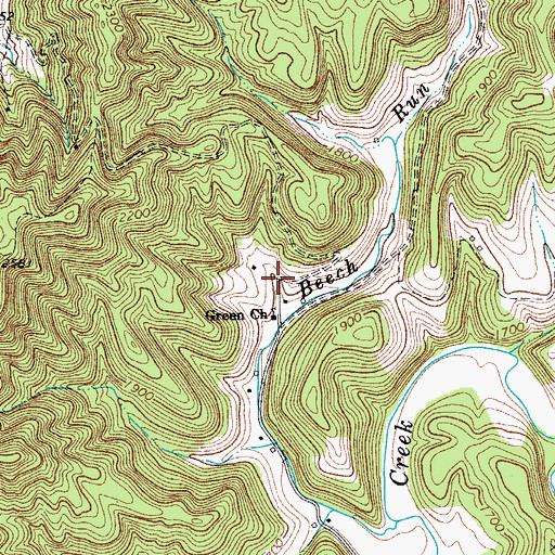 Topographic Map of Knapp School (historical), WV