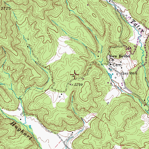 Topographic Map of Liberty School (historical), WV