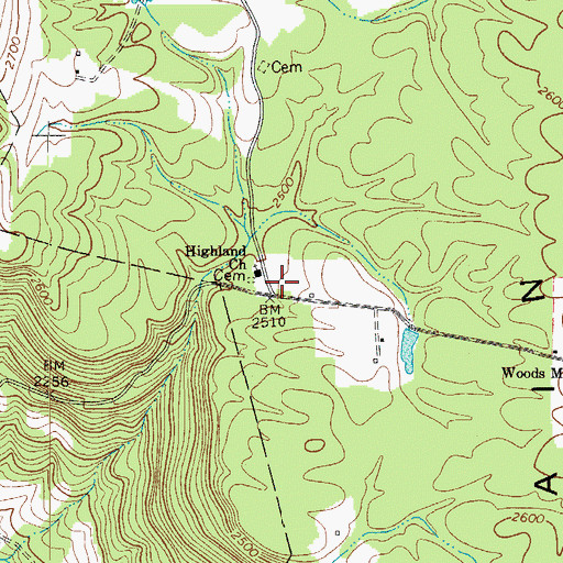 Topographic Map of McQueen School (historical), WV