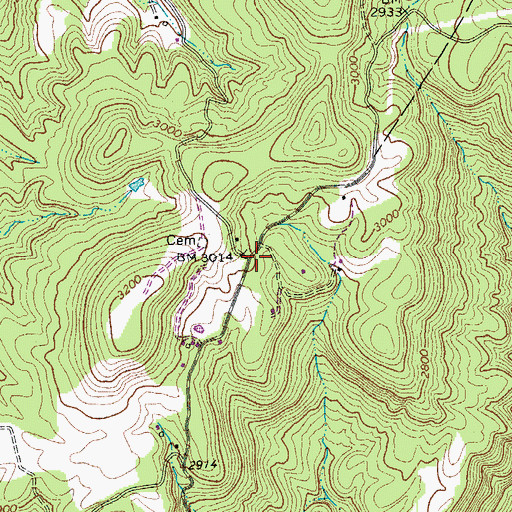 Topographic Map of Mount Prospect School (historical), WV