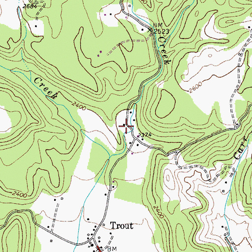 Topographic Map of Mount Vale School (historical), WV