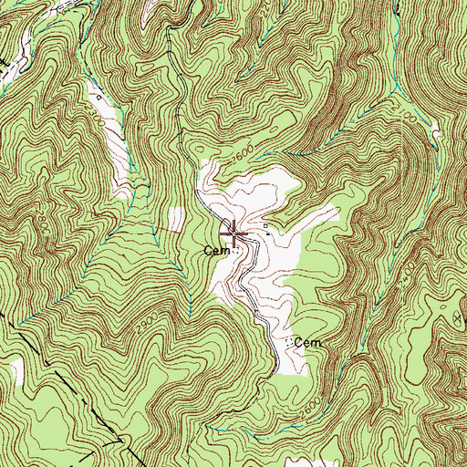 Topographic Map of Mount Vernon School (historical), WV