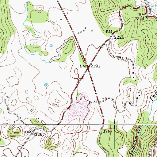 Topographic Map of New Piedmont School (historical), WV