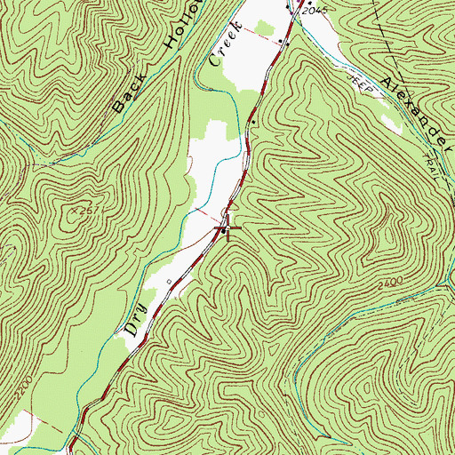 Topographic Map of Pentecostal Church, WV