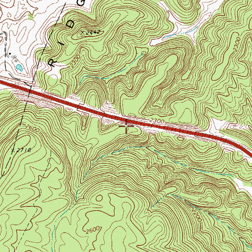Topographic Map of Persinger School (historical), WV