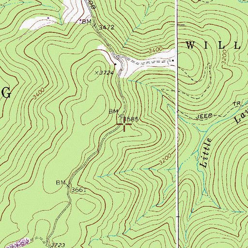 Topographic Map of View School (historical), WV
