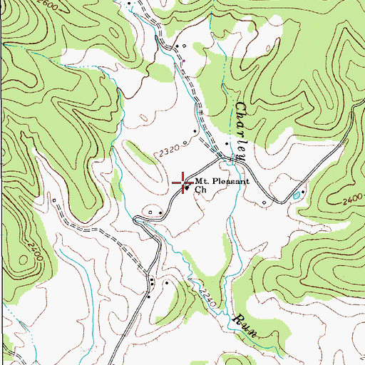 Topographic Map of Vires School (historical), WV