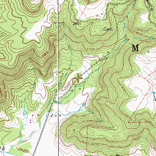Topographic Map of Westview School (historical), WV