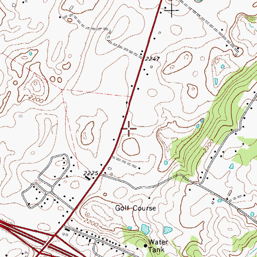 Topographic Map of White School (historical), WV