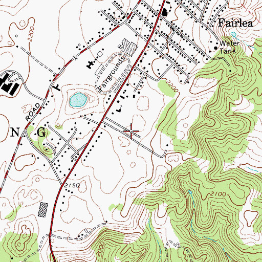 Topographic Map of Cedar Knoll Trailer Park, WV