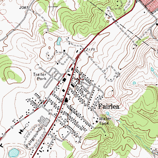 Topographic Map of Church of Christ, WV