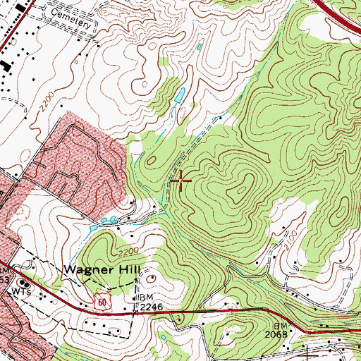 Topographic Map of Dogwood Heights, WV