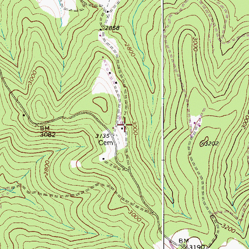 Topographic Map of Germany School (historical), WV
