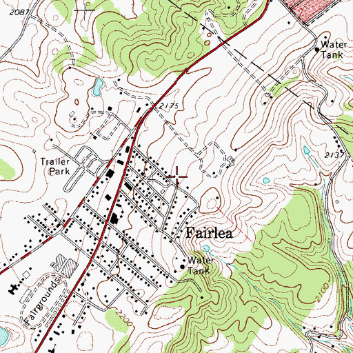 Topographic Map of New Covenant Sanctuary Church of God, WV