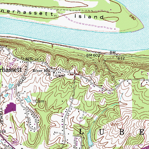 Topographic Map of Blennerhassett Island View Addition, WV