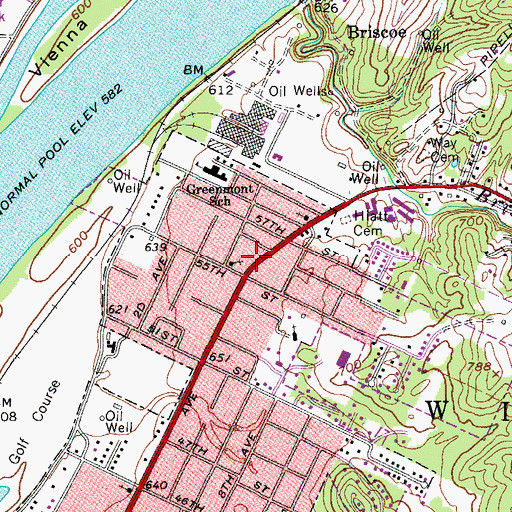 Topographic Map of Lighthouse Assembly of God Church, WV