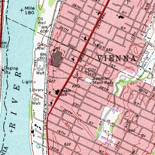 Topographic Map of Pilgrim Holiness Church, WV