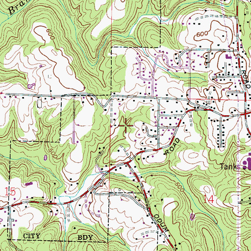 Topographic Map of Interchange 271, AL