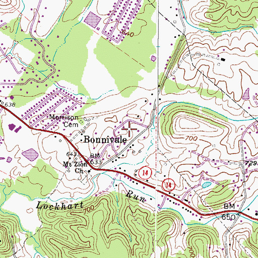 Topographic Map of Society Hill Acres, WV
