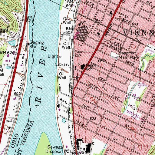 Topographic Map of Wesley United Methodist Church, WV