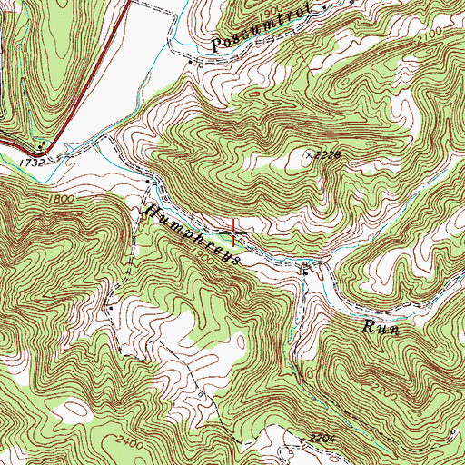 Topographic Map of Baker School (historical), WV