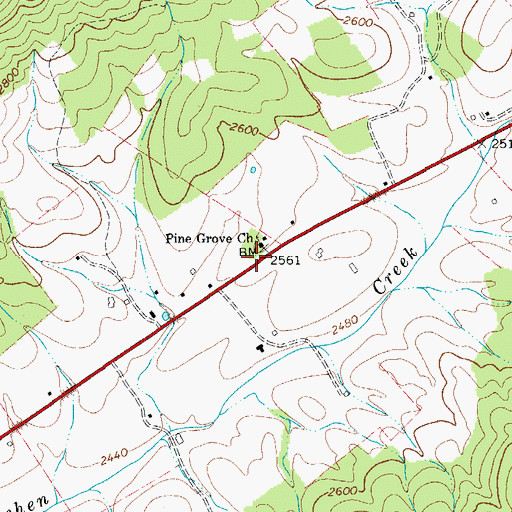 Topographic Map of Centennial School (historical), WV