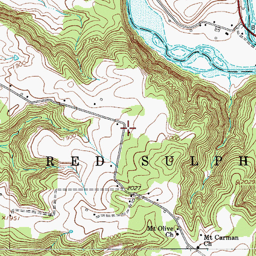 Topographic Map of Fairview School (historical), WV